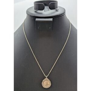 Vtg Silpada Didae 925 Sterling Made in Israel Initial 'J' Pendant 18" Necklace